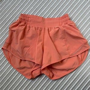 Lululemon Athletica Orange Athletic Shorts